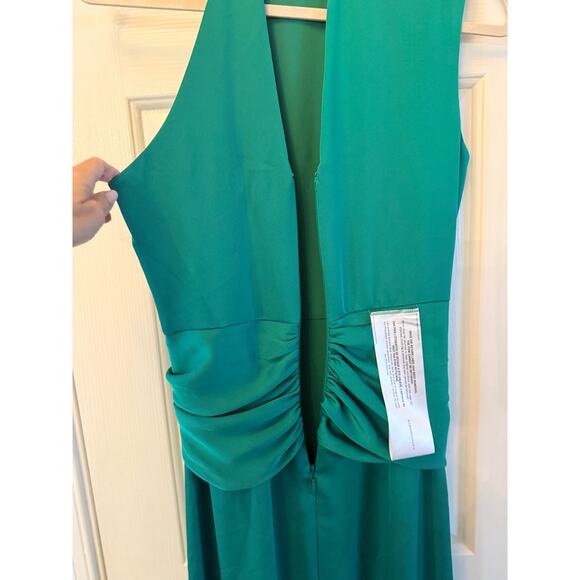BCBGMAXAZRIA NWT ($348) | Emerald Green Sleeveless Maxi Formal Gown Dress | sz 4 - Picture 5 of 12